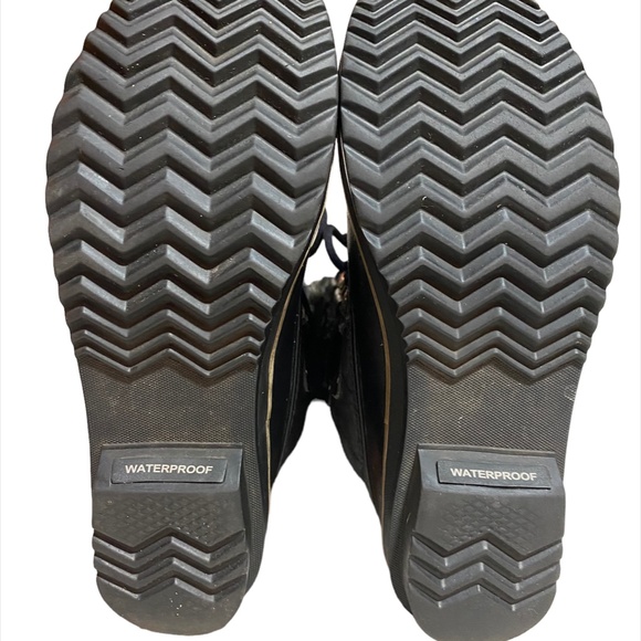 Sorel Tofino II Black Waterproof Insulated Faux Fur Winter Snow Boots Size 7 - Picture 4 of 6